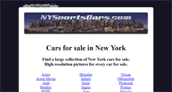 Desktop Screenshot of nysportscars.com